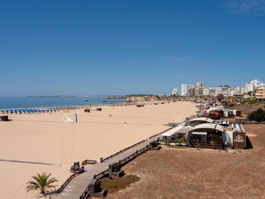 Luxury 2 Min Beach With Balcony, Ocean View, Wifi, Ac, Smarttv Portimão Exterior photo